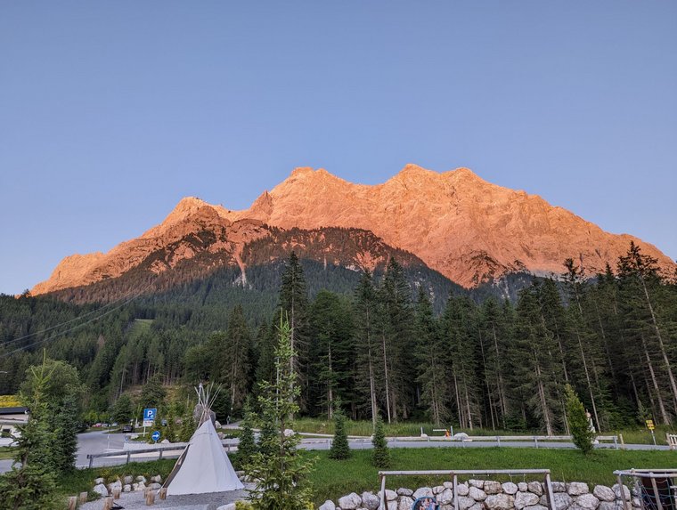 Zugspitze im Abendlicht