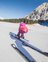 Familie beim Skifahren