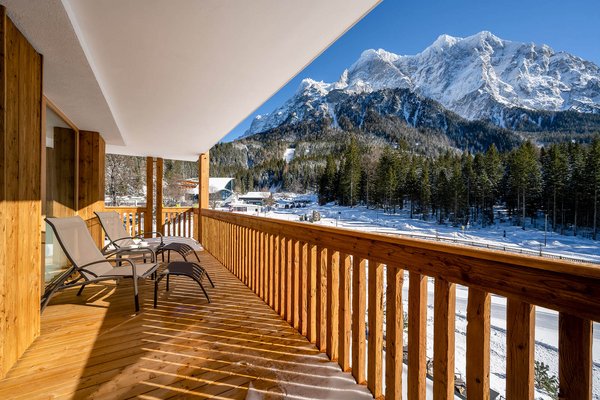 Balkon-Ausblick auf die Zugspitze