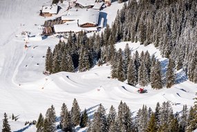 Der Snowpark von oben aus gesehen