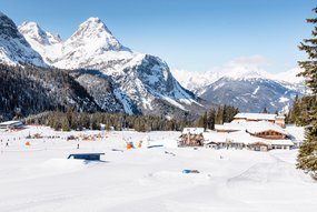 Ausblick auf den Snow Park von oben 