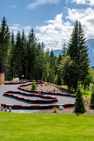 Die Kart-Bahn im Zugspitz Resort 