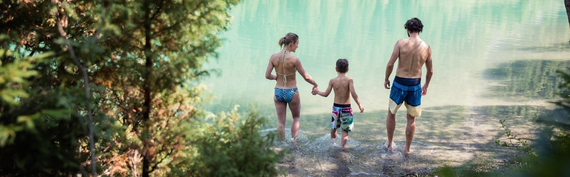 Familie am See in der Tiroler Zugspitz Arena
