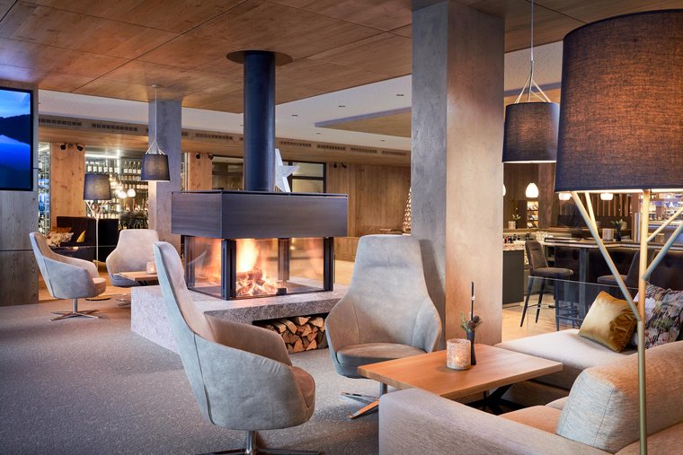 Lieblingsplatz am Kamin Loungebereich mit Kamin