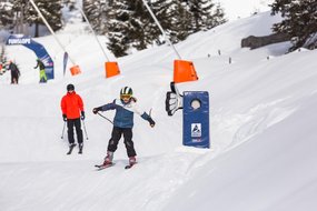 Skifahrer im Funslope