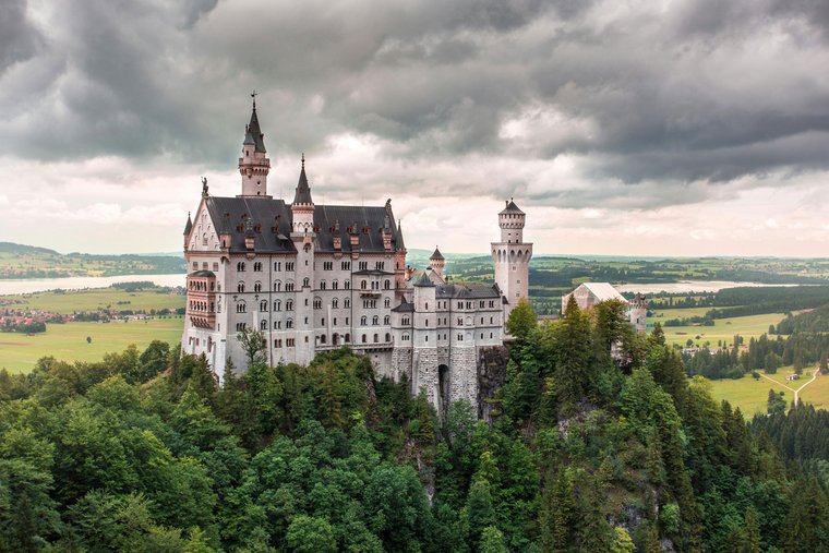 Schloss Neuschwanstein im Sommer