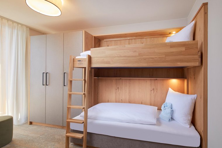 Stockbett in der Familien Suite Superior