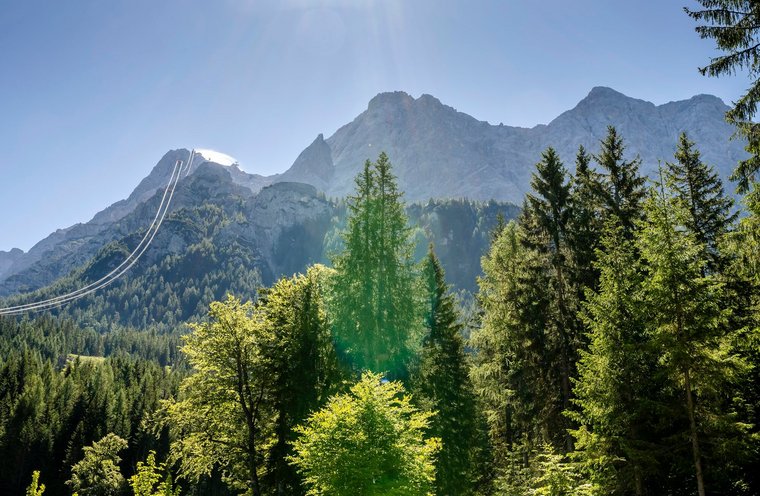 Blick auf die Zugpsitze