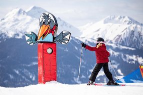 Kinder in der Skischule