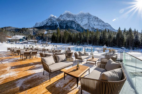 Zugspitz-Sonnenterrasse im Winter